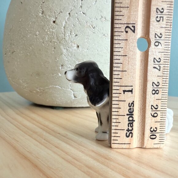 Vintage Cocker Spaniel Porcelain Figurine Japan 1.5" Tall Cute Decor - Picture 10 of 11